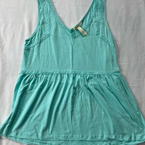 Matilda Jane Mint Green Sleeveless Peplum Tank Top